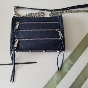 Rebecca Minkoff - 5 zip crossbody (Navy)